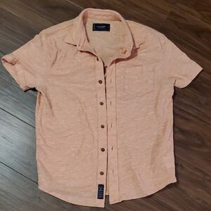 Lucky Brand Men's Casual Button Down Shirt - Peach